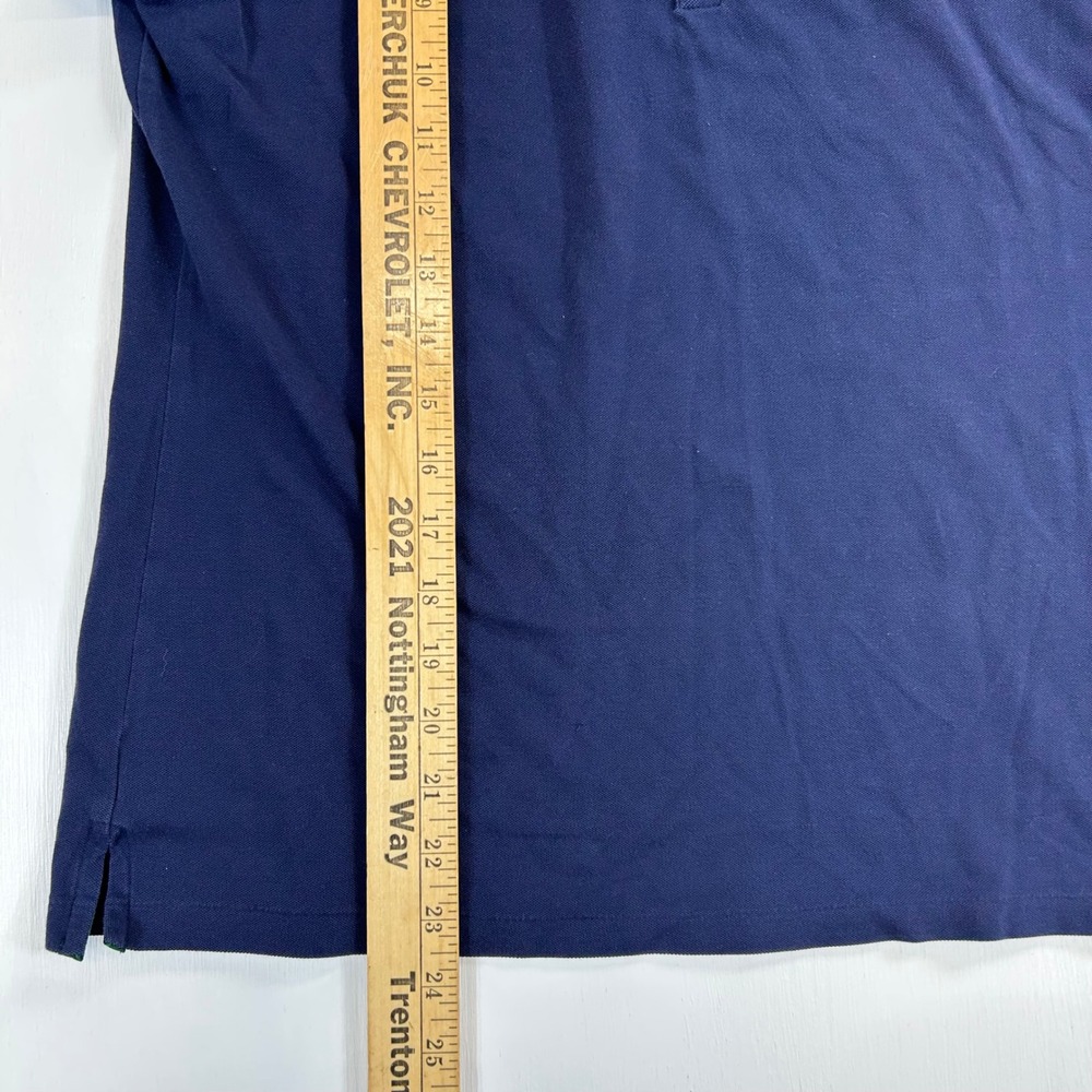 Polo Ralph Lauren Wimbledon Tennis Polo Shirt Navy Blue Womens Large Pony Logo - Picture 7 of 8